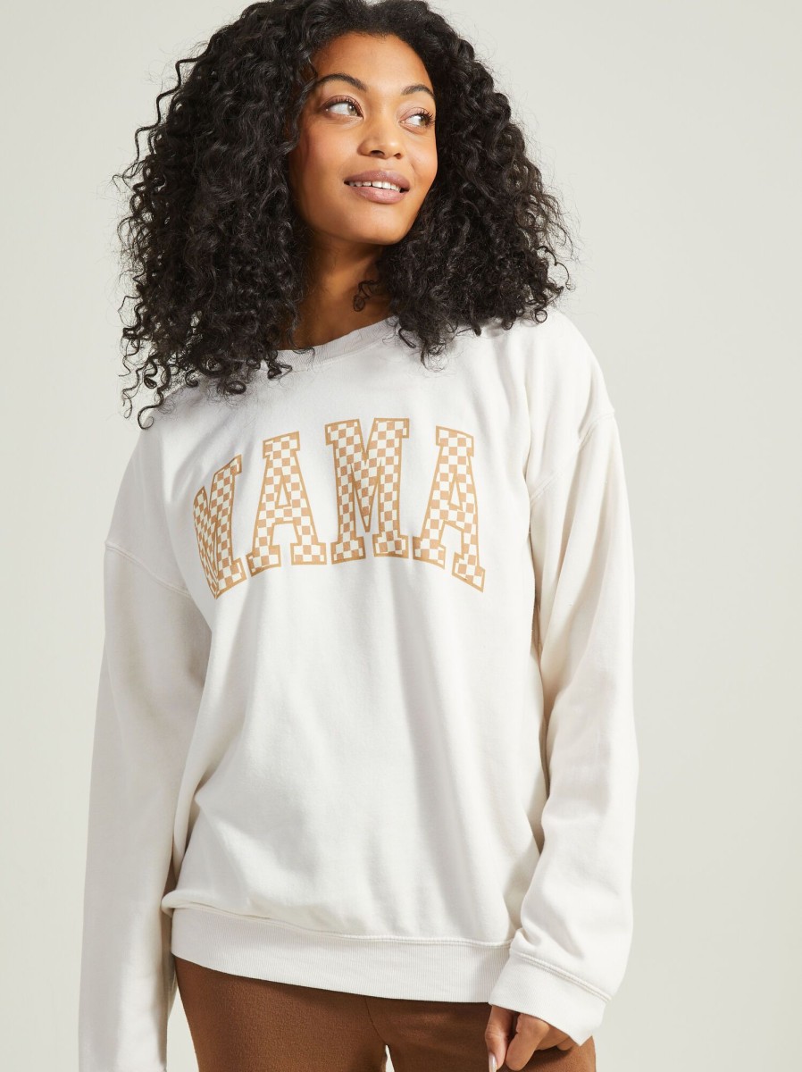 Mama & Me Tullabee | Mama Checkered Sweatshirt