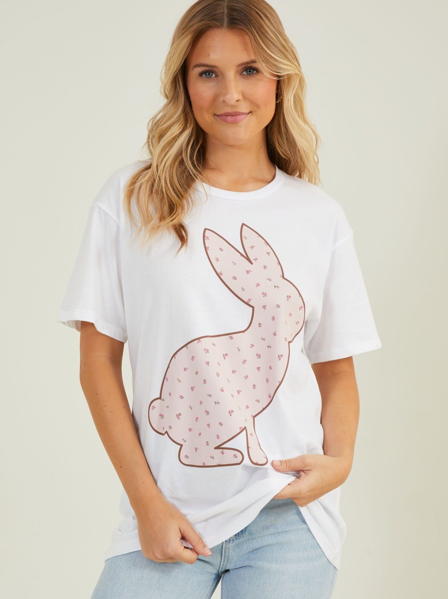 Mama & Me Tullabee | Floral Bunny Mama Graphic Tee